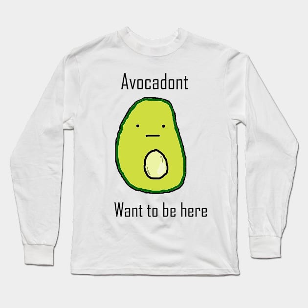 Avocado Long Sleeve T-Shirt by Telemiu